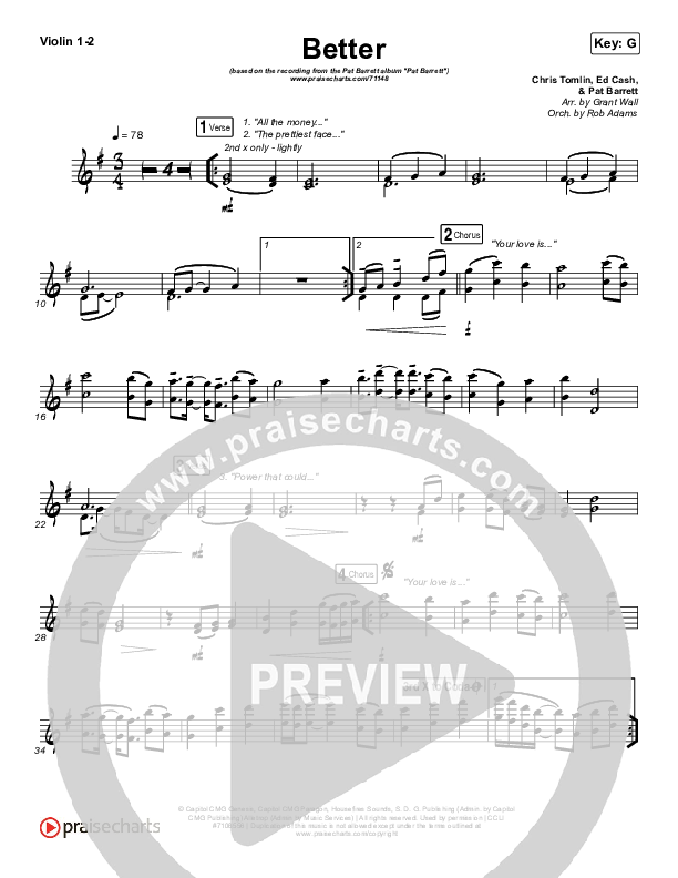 Better Violin 1/2 (Pat Barrett)