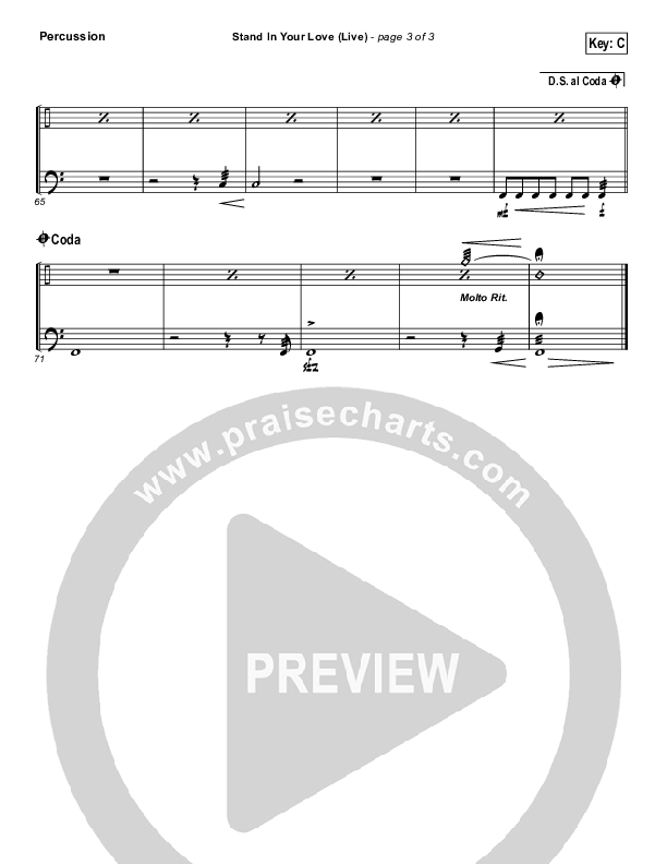 Stand In Your Love (Live) Percussion (GATEWAY)