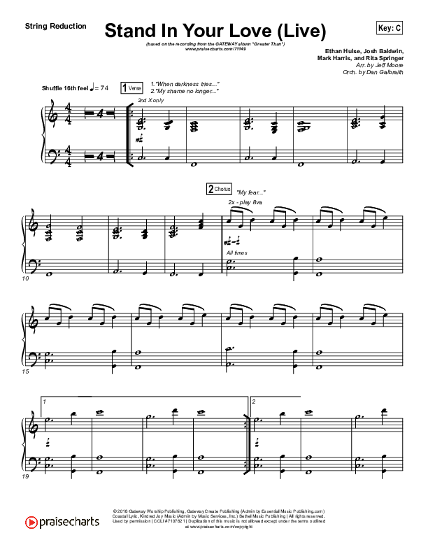 Stand In Your Love (Live) Synth Strings (GATEWAY)