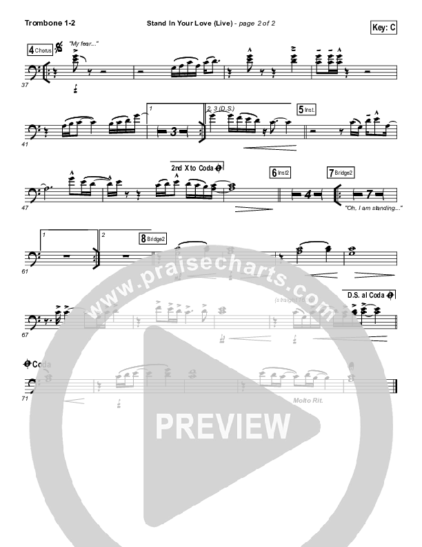 Stand In Your Love (Live) Trombone 1/2 (GATEWAY)