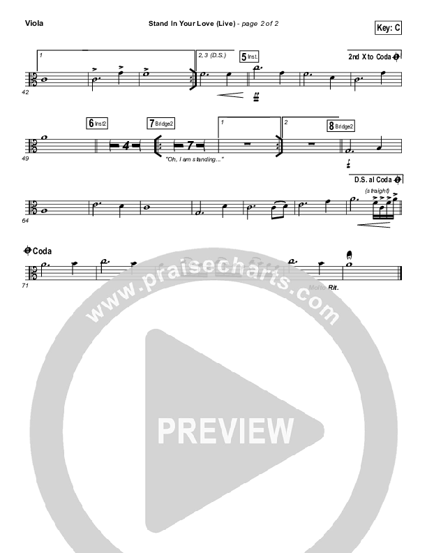 Stand In Your Love (Live) Viola (GATEWAY)