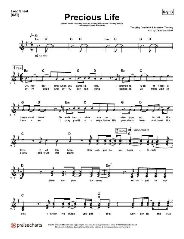 Precious Life Lead (SAT) (Finding Faith)