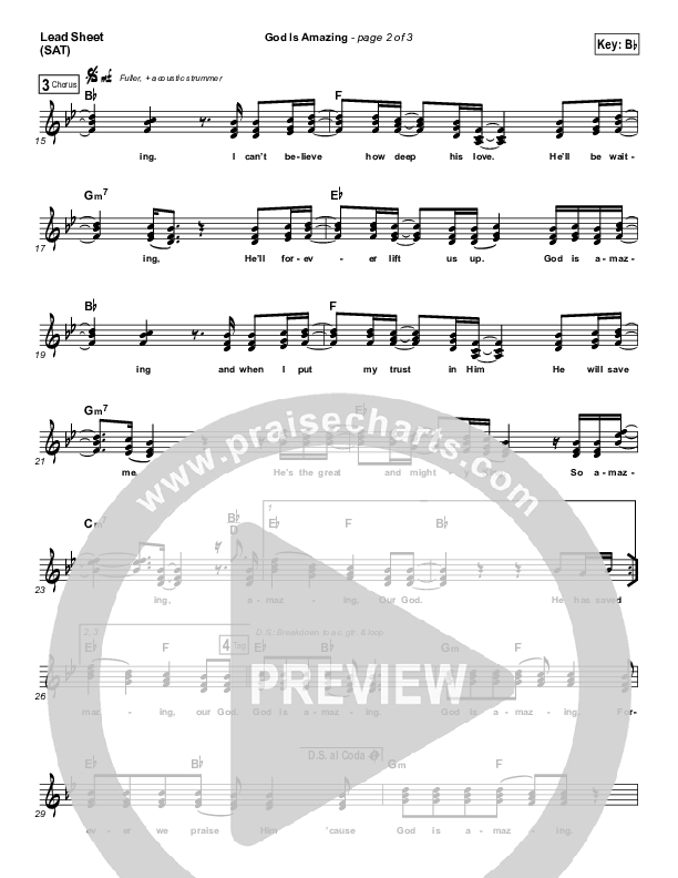 God Is Amazing Lead (SAT) (Finding Faith)