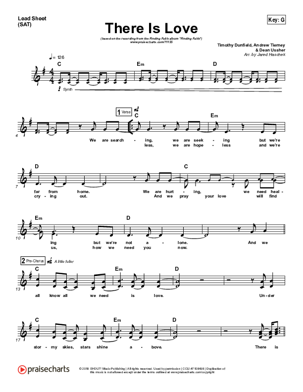 There Is Love Lead (SAT) (Finding Faith)