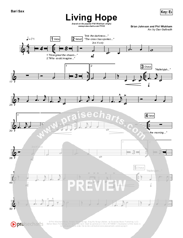Living Hope Bari Sax (Phil Wickham)