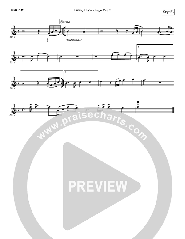 Living Hope Clarinet 1,2 (Phil Wickham)