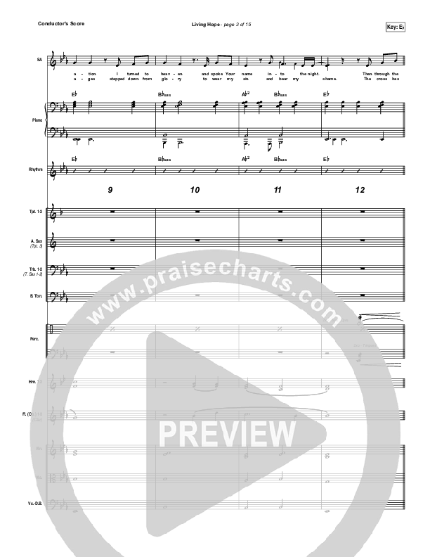 Living Hope Conductor's Score (Phil Wickham)