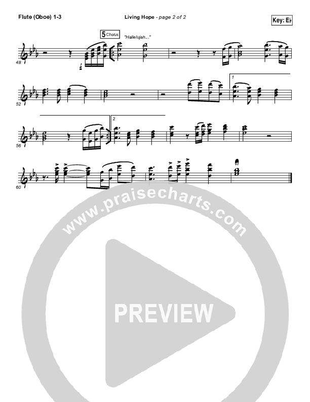 Living Hope Flute/Oboe 1/2/3 (Phil Wickham)