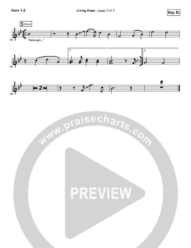 Living Hope French Horn 1,2 (Phil Wickham)