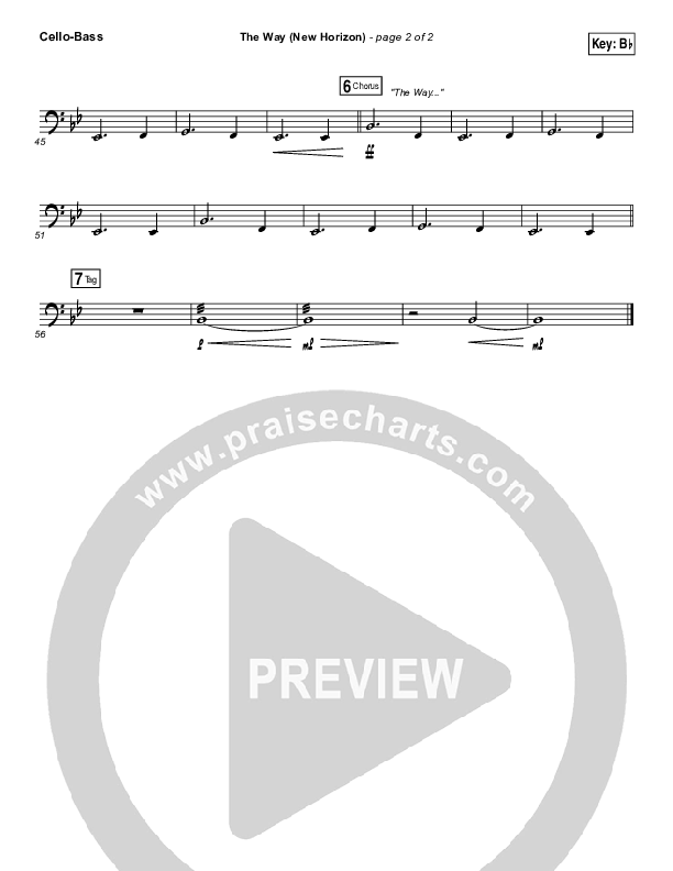 The Way (New Horizon) Cello/Bass (Pat Barrett)