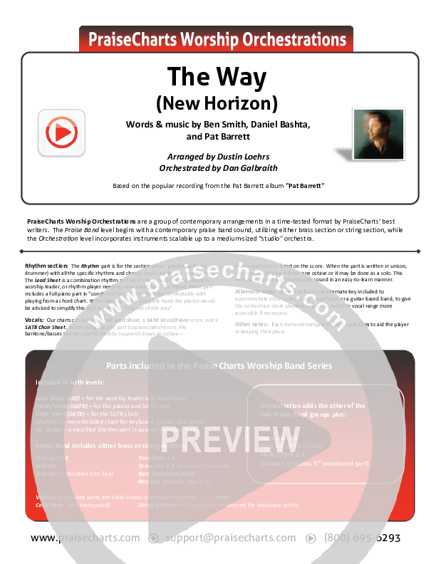 The Way (New Horizon) Orchestration (Pat Barrett)