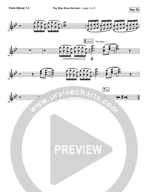 The Way (New Horizon) Flute/Oboe 1/2/3 (Pat Barrett)
