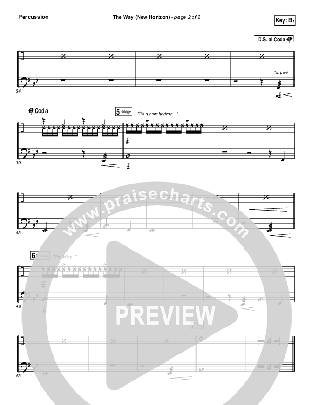 The Way (New Horizon) Percussion (Pat Barrett)