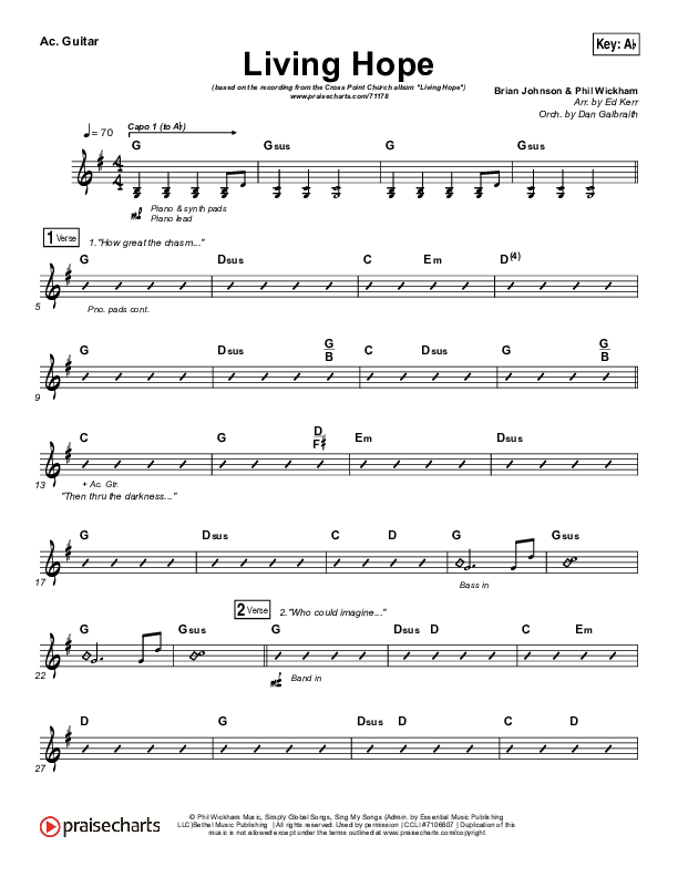 Living Hope Acoustic Guitar (Cross Point Music / Cheryl Stark)