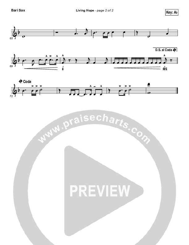 Living Hope Bari Sax (Cross Point Music / Cheryl Stark)