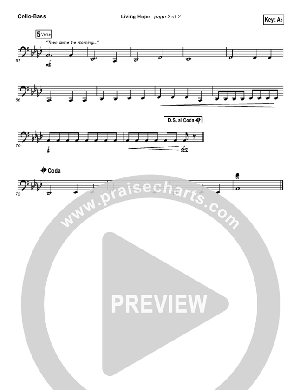 Living Hope Cello/Bass (Cross Point Music / Cheryl Stark)