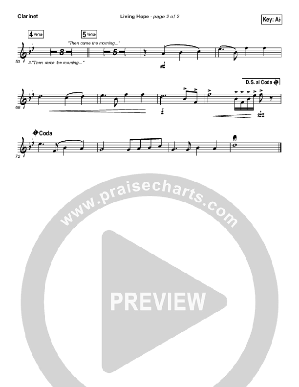 Living Hope Clarinet 1,2 (Cross Point Music / Cheryl Stark)