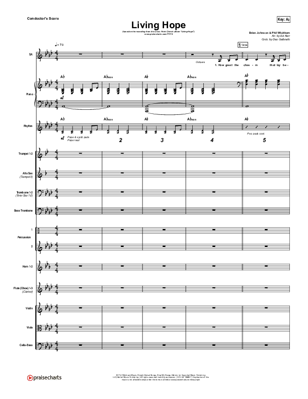 Living Hope Conductor's Score (Cross Point Music / Cheryl Stark)