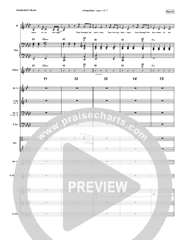 Living Hope Conductor's Score (Cross Point Music / Cheryl Stark)