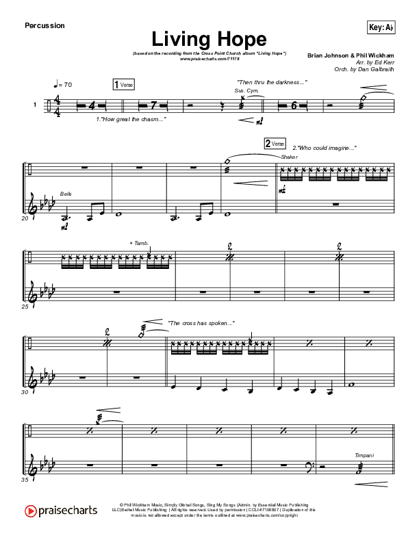 Living Hope Percussion (Cross Point Music / Cheryl Stark)