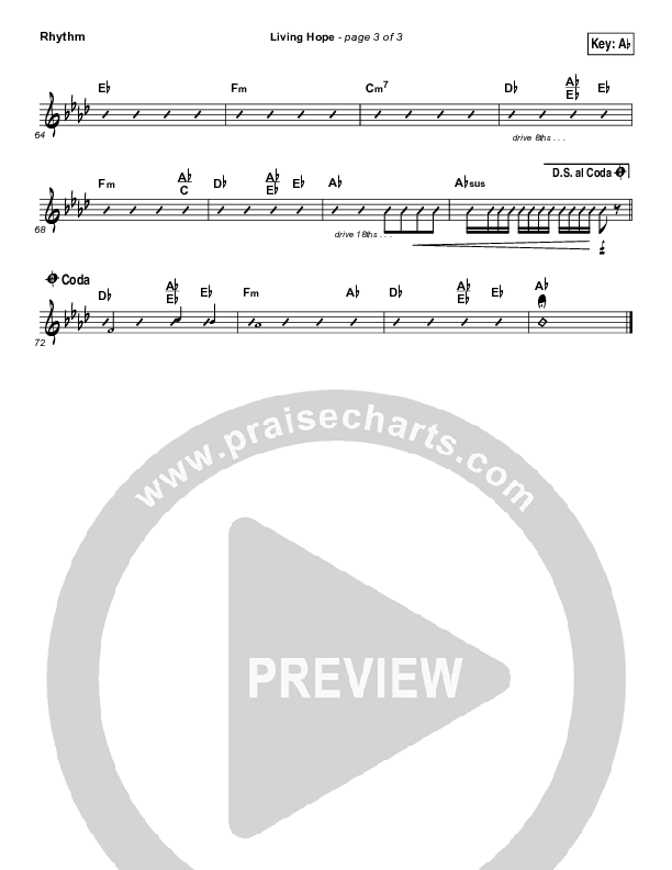 Living Hope Rhythm Chart (Cross Point Music / Cheryl Stark)