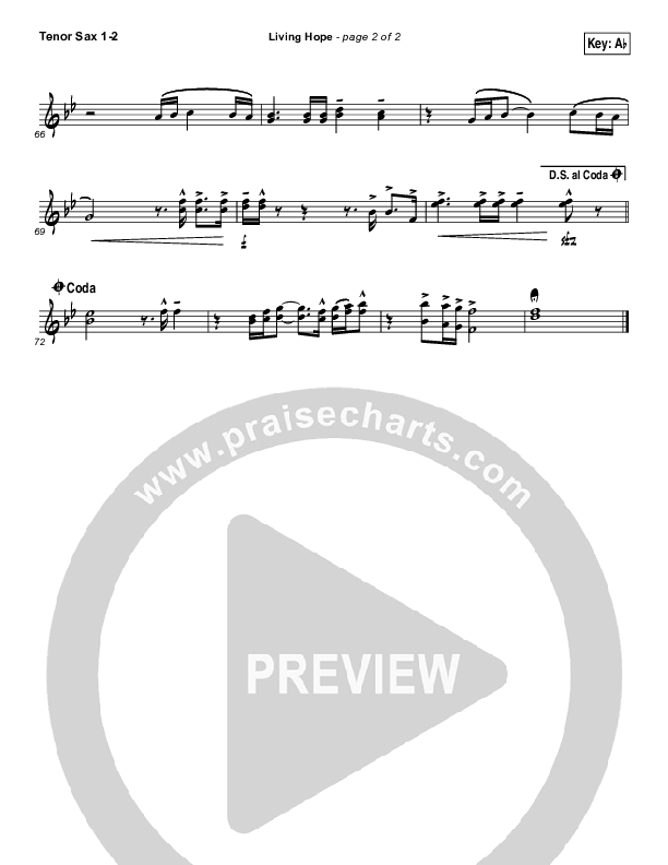 Living Hope Tenor Sax 1,2 (Cross Point Music / Cheryl Stark)