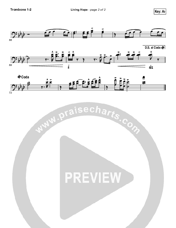 Living Hope Trombone 1,2 (Cross Point Music / Cheryl Stark)