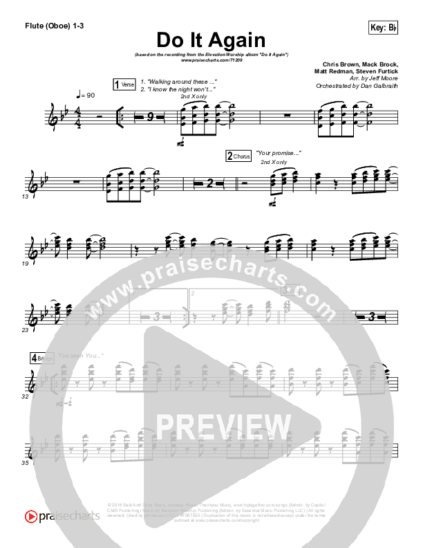 Do It Again (Radio) Flute/Oboe 1/2/3 (Elevation Worship)