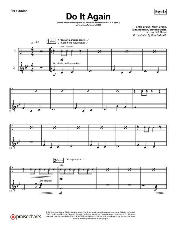 Do It Again (Radio) Percussion (Elevation Worship)