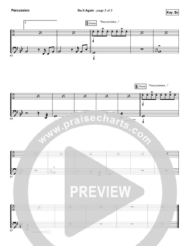 Do It Again (Radio) Percussion (Elevation Worship)