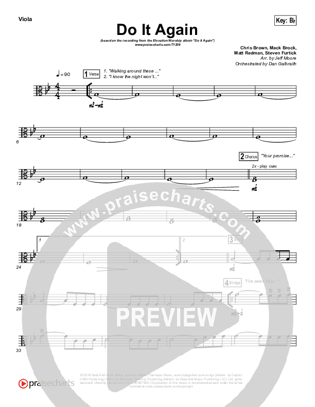 Do It Again (Radio) Viola (Elevation Worship)