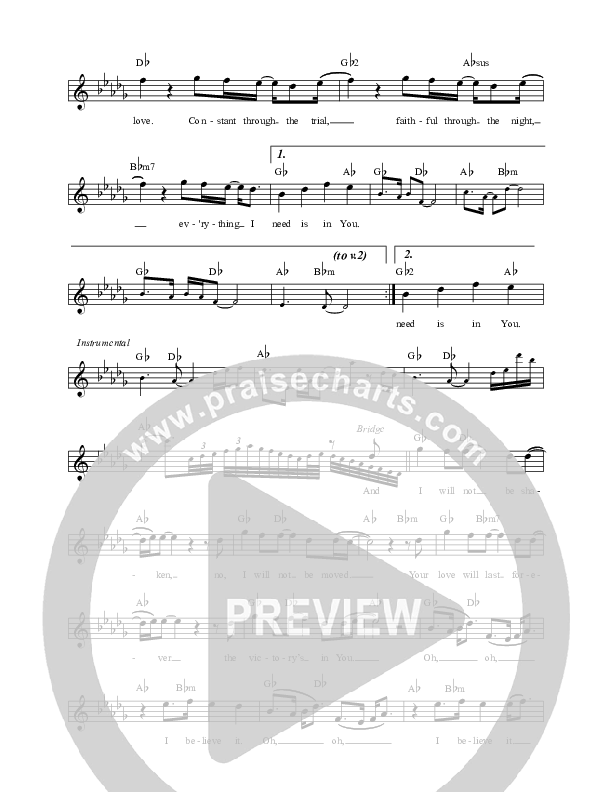 Everything Lead Sheet (Lincoln Brewster)