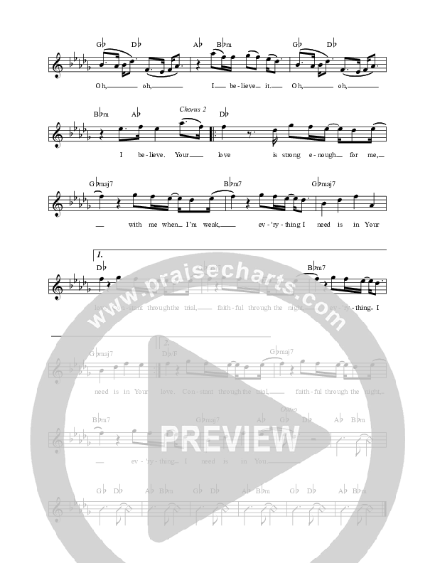 Everything Lead Sheet (Lincoln Brewster)