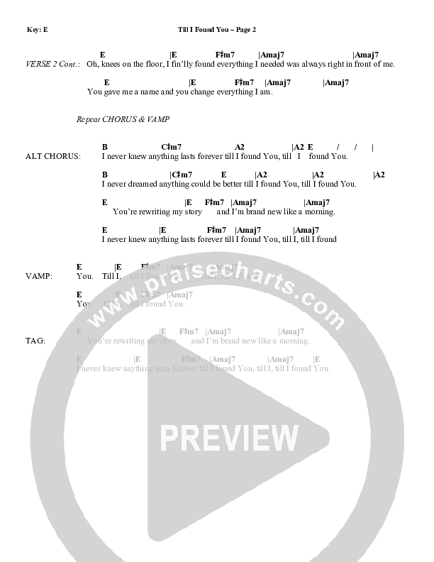 True Love Will Find You In The End (Guitar Chords/Lyrics) - Print Now