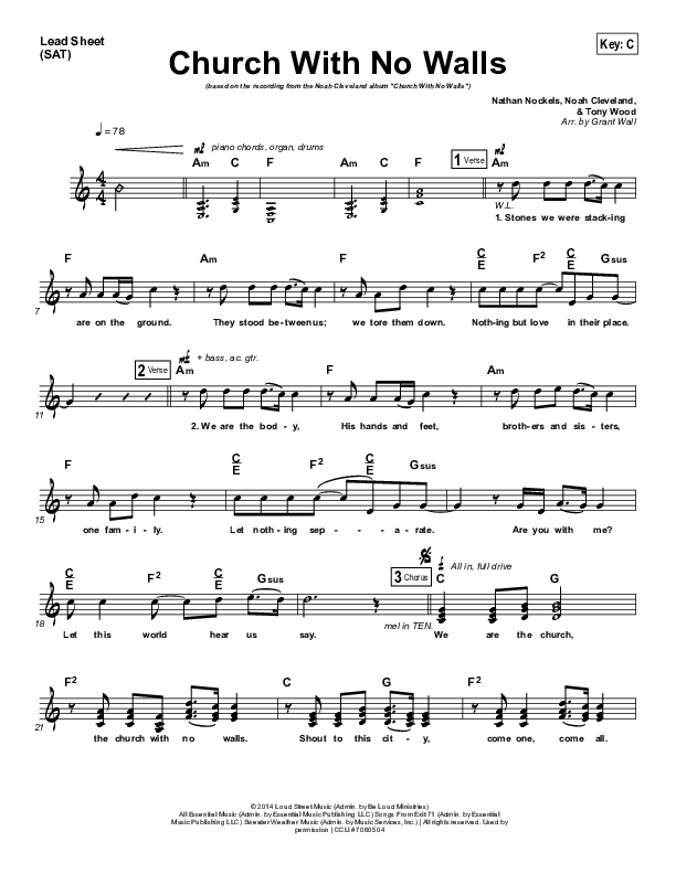 Church With No Walls Lead (SAT) (Noah Cleveland)