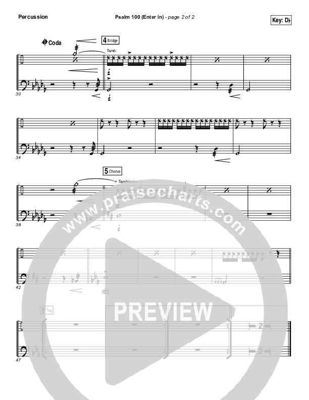 Psalm 100 (Enter In) Percussion (People & Songs / Joshua Sherman / Charity Gayle / Steven Musso)