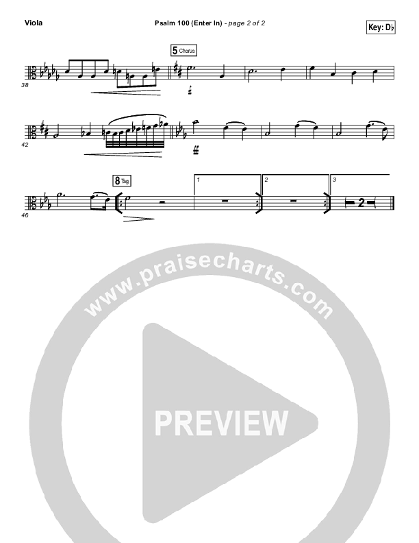 Psalm 100 (Enter In) Viola (People & Songs / Joshua Sherman / Charity Gayle / Steven Musso)