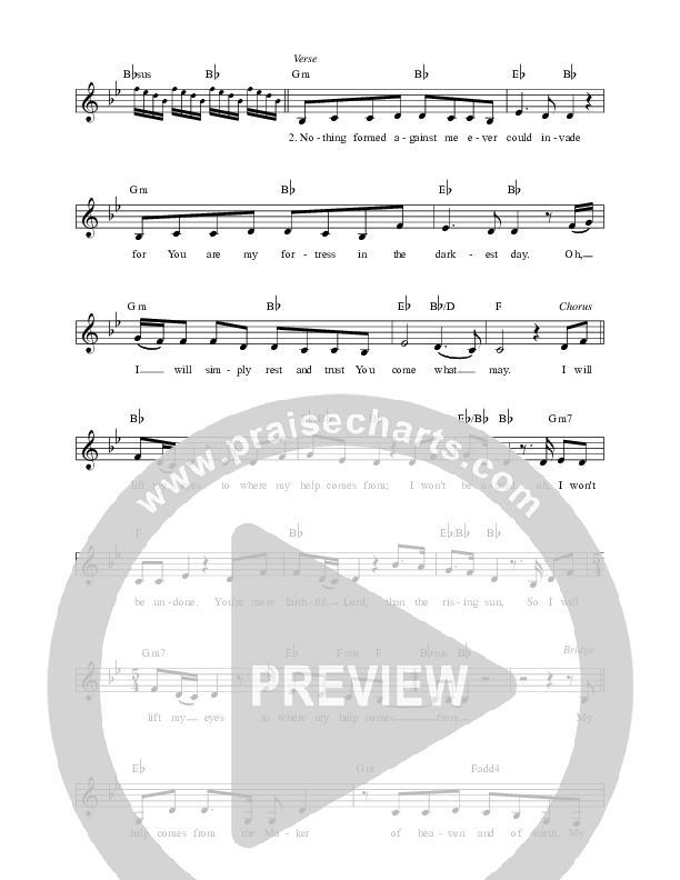 Lift My Eyes Lead Sheet (Alisa Turner)