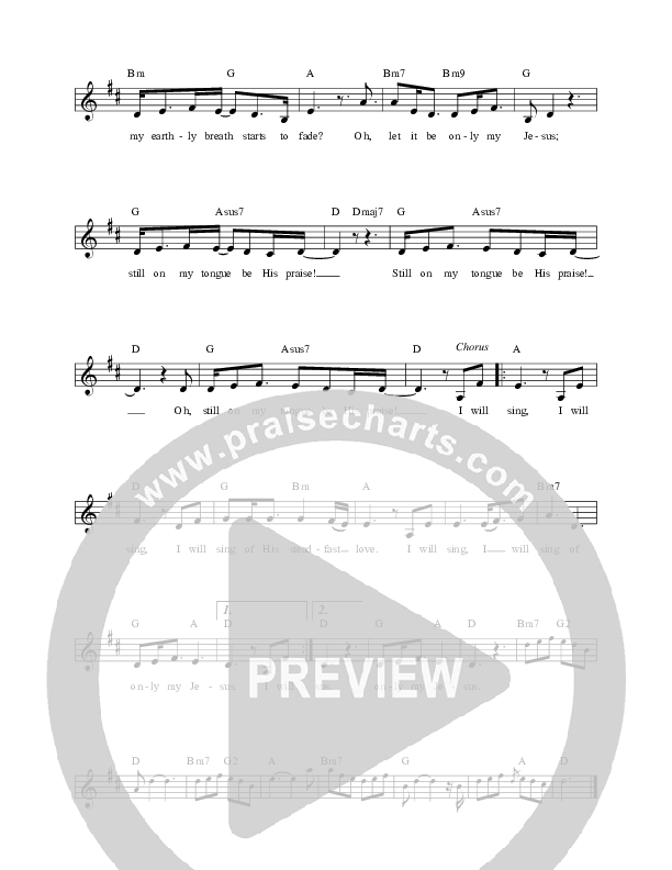 Only My Jesus Lead Sheet (Alisa Turner / Leslie Jordan)