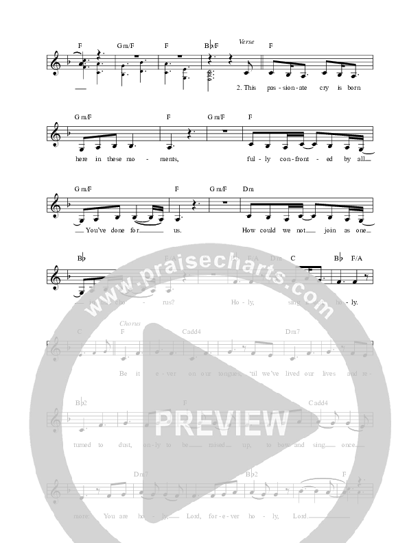 Forever Holy Lead Sheet (Alisa Turner)