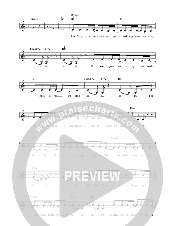 Forever Holy Lead Sheet (Alisa Turner)