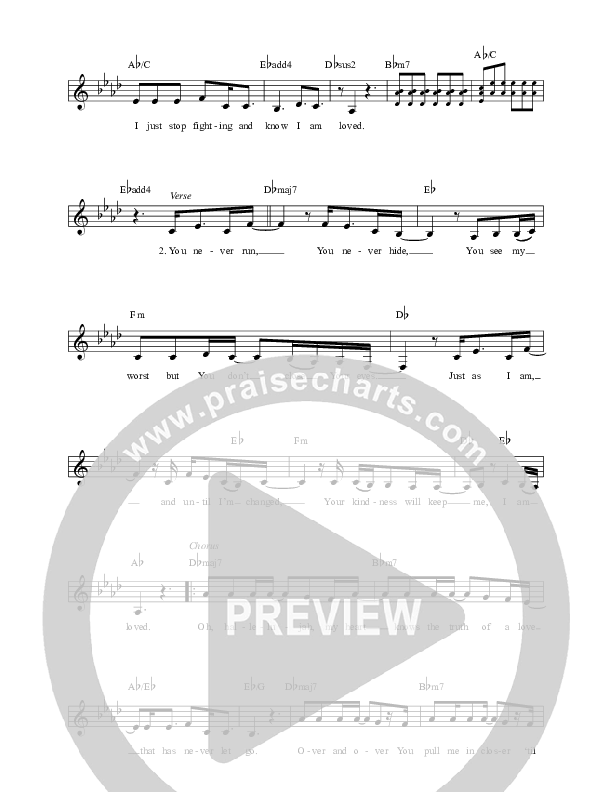 Loved Lead Sheet (Alisa Turner)