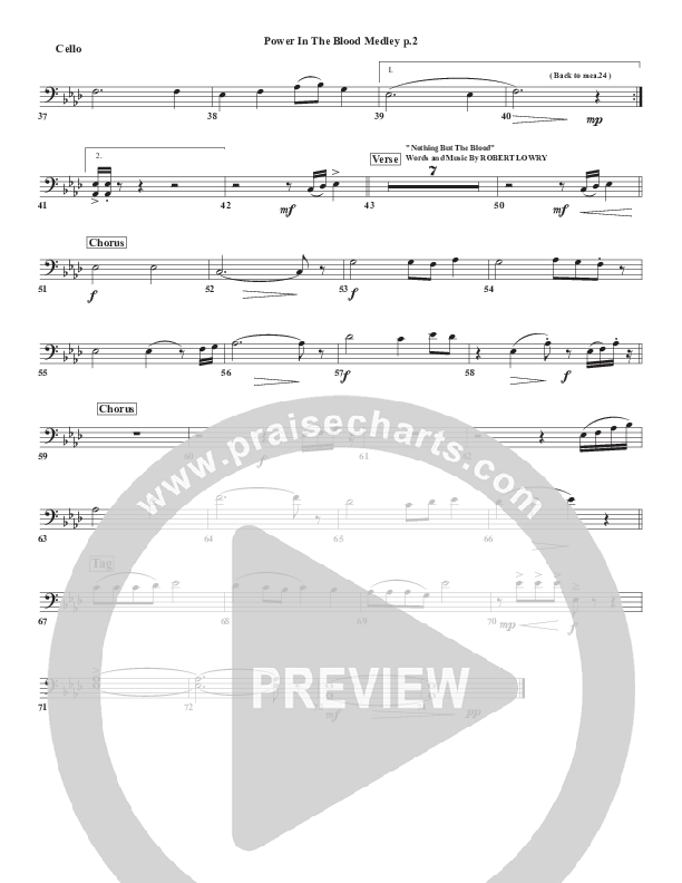 Power In the Blood Medley Cello (Chris Emert)