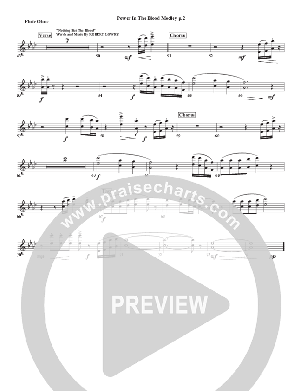 Power In the Blood Medley Flute/Oboe (Chris Emert)