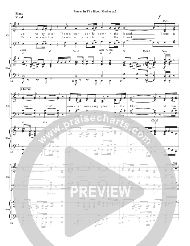 Power In the Blood Medley Piano/Vocal (Chris Emert)