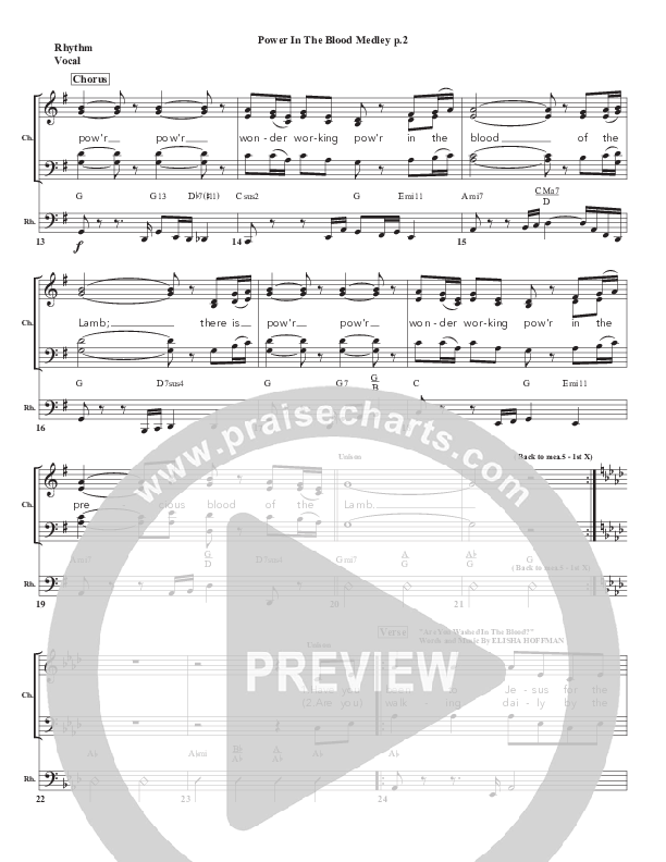 Power In the Blood Medley Rhythm/Vocal (Chris Emert)