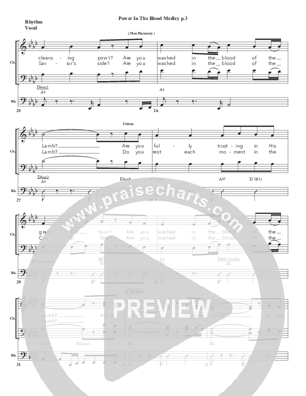 Power In the Blood Medley Rhythm/Vocal (Chris Emert)