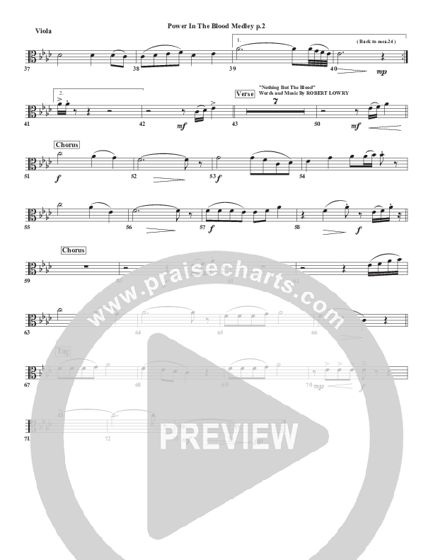 Power In the Blood Medley Viola (Chris Emert)