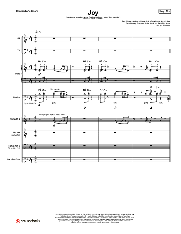 Joy Conductor's Score (for KING & COUNTRY)