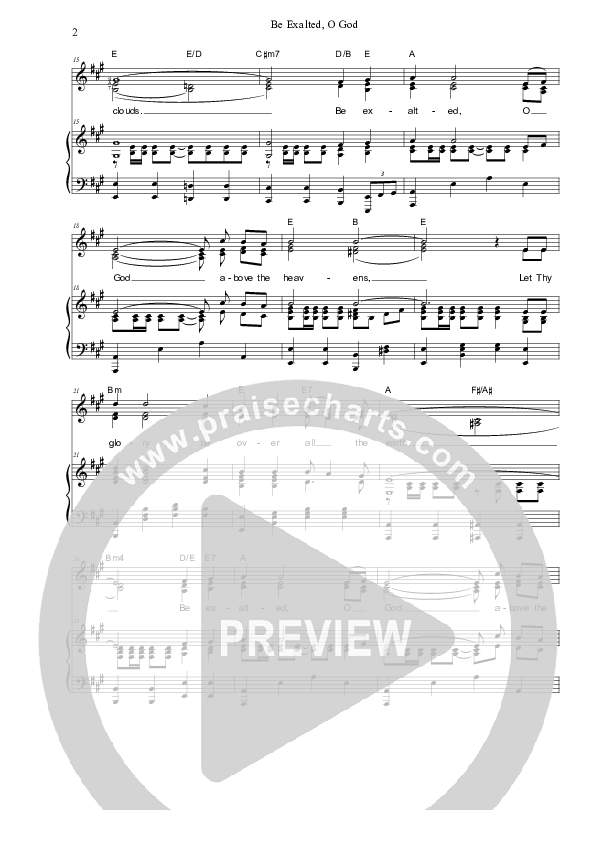 Be Exalted O God Piano/Vocal (SAT) (Dennis Prince / Nolene Prince)